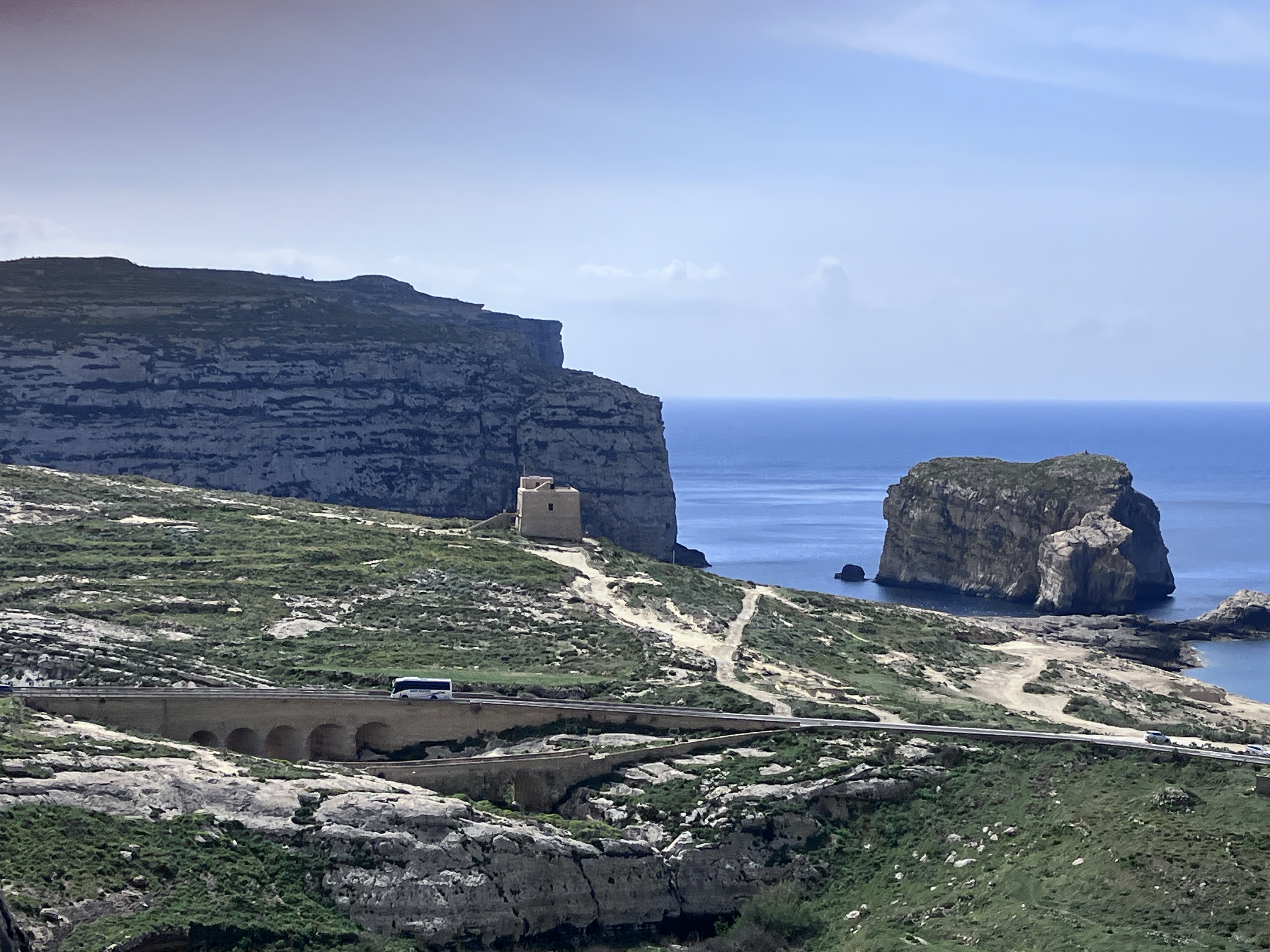 Wieża Dwejra, Fungus Rock i akwedukt