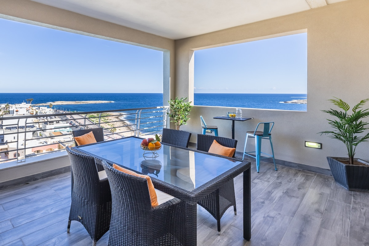 Seaview, Modern and Spacious Apartment