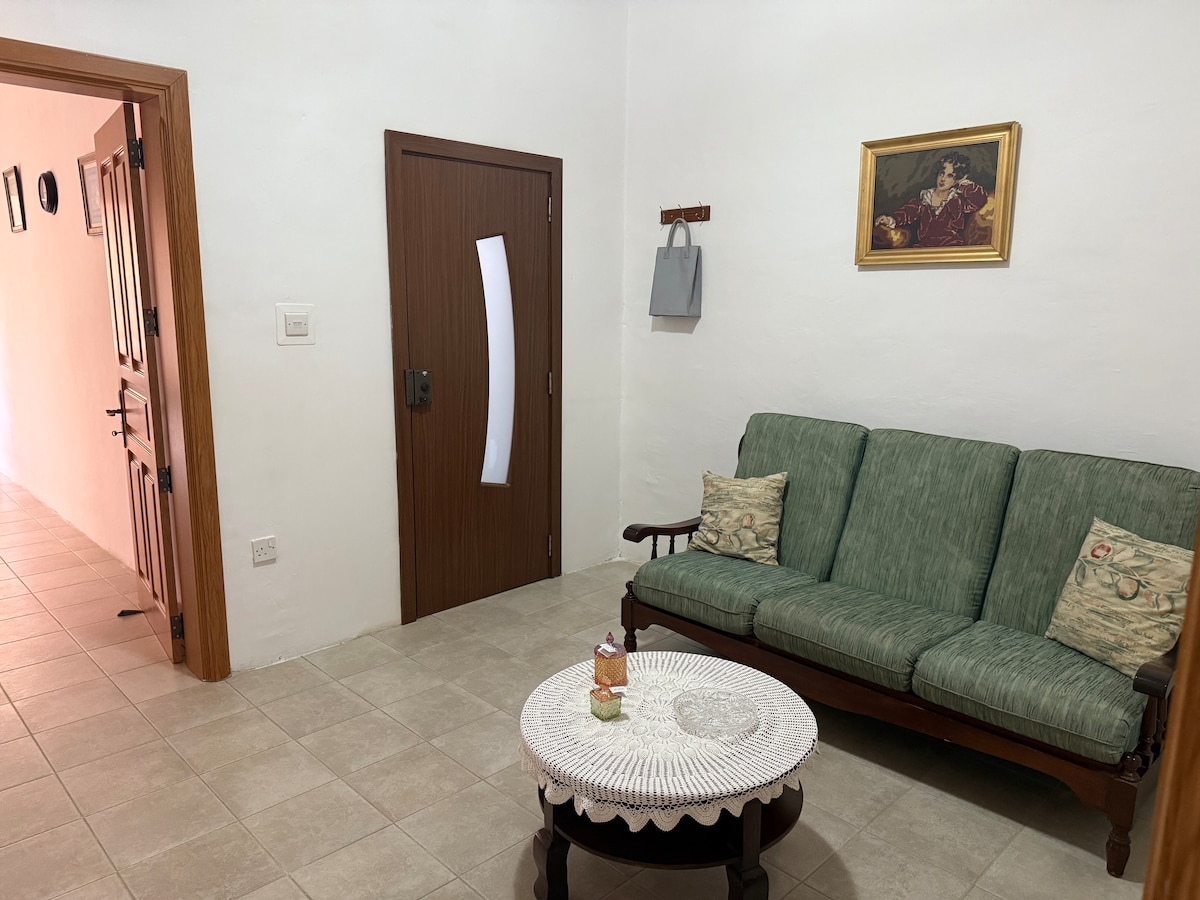 Second floor apartment with spacious rooms.