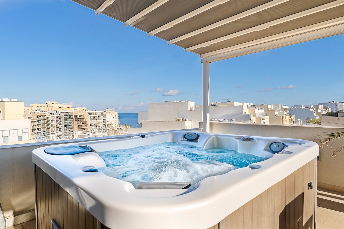 Cherry Penthouse with Spinola Bay View