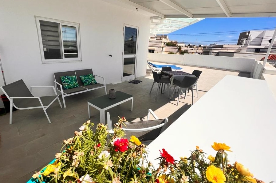 Luxurious penthouse with a large terrace