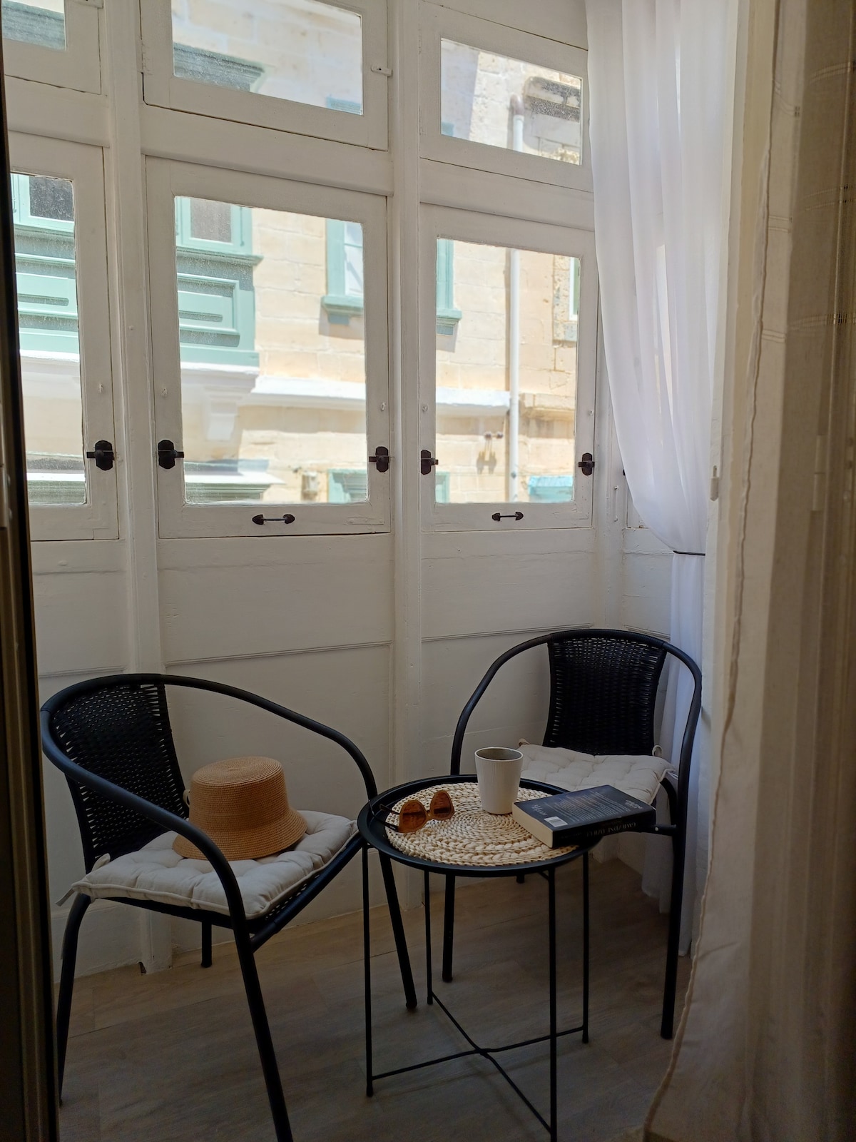 Studio with a veranda