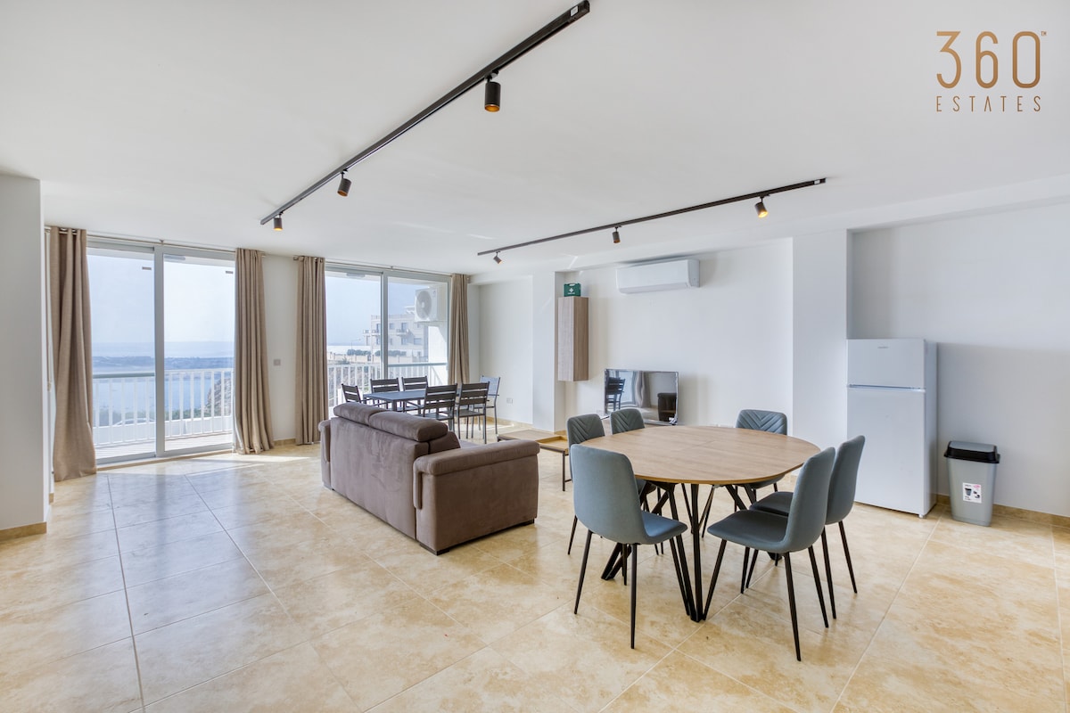 Beautiful 2BR home with Views in Mellieha w/WIFI