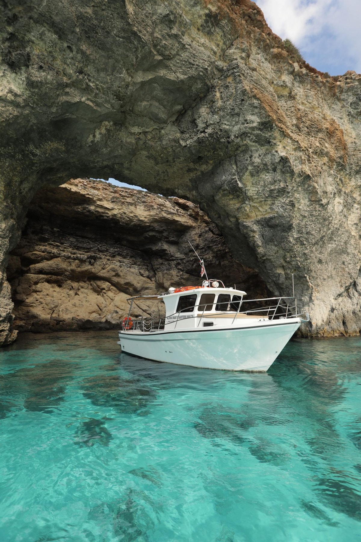 Comino:Blue & Crystal lagoon & Gozo with Sea caves