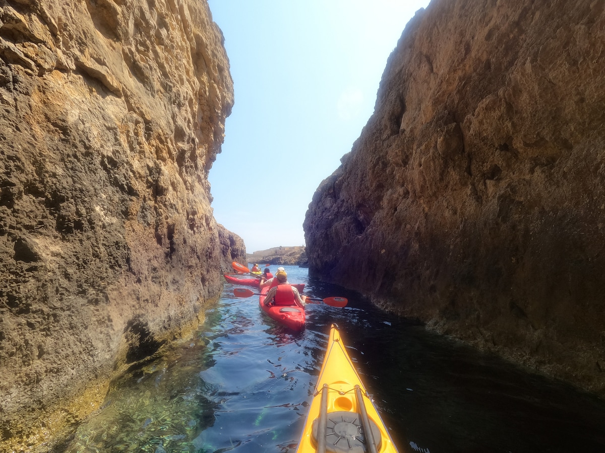 Kayak Hondoq Bay in Gozo